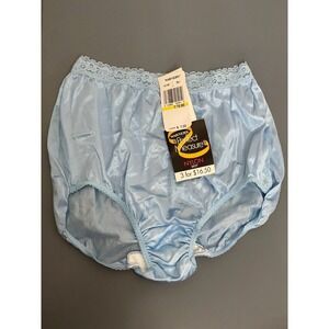 Vtg Warner's Perfect Measure Panties Briefs Size 7/Large Light Blue 55196 New